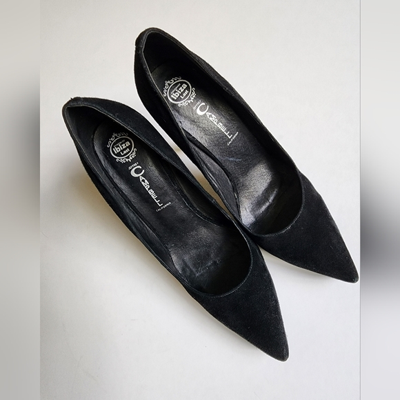 Jeffrey Campbell Black Suede Platform Pumps size 8.5 - Picture 6 of 7